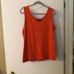Attitudes by Renee Vibrant Orange Tank Top